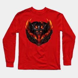 red fire ghost Long Sleeve T-Shirt